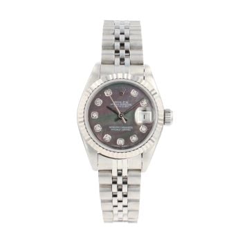 Rolex Custom Datejust Pre Owned Watch Ref 69174