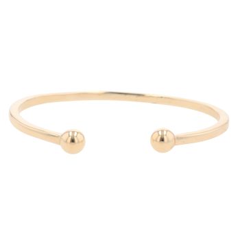 9ct Yellow Gold Plain Torque Bangle