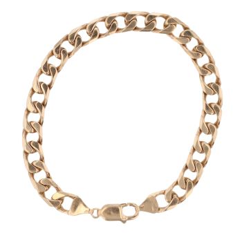 9ct Yellow Gold Curb Bracelet 8.5"