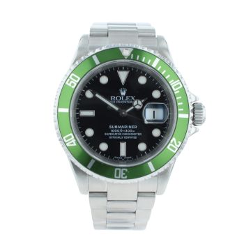 Rolex Submariner 'Kermit' Pre Owned Watch Ref 16610LV