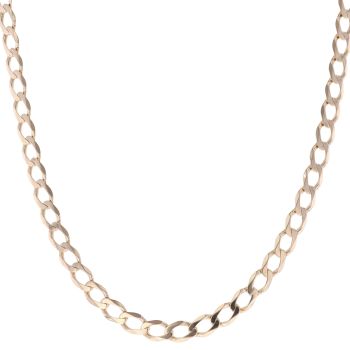 9ct Yellow Gold Curb Chain 20"