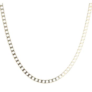 9ct Yellow Gold Square Curb Chain 24"