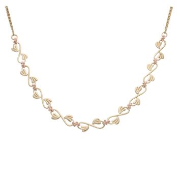 9ct Yellow and Rose Gold Clogau Am Byth Fancy Chain 18"