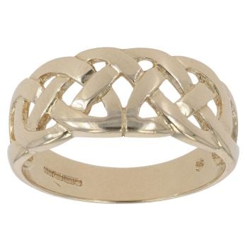 9ct Yellow Gold Celtic Half Band