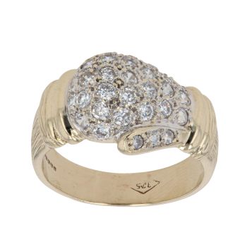 9ct Yellow Gold Cubic Zirconia Boxing Glove Ring