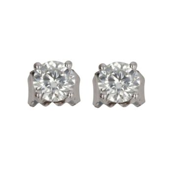 18ct White Gold 0.65ct Brilliant Cut Diamond Stud Earrings