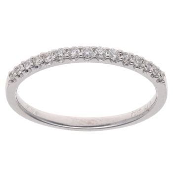 Platinum 0.30ct Brilliant Cut Diamond Half Eternity Ring