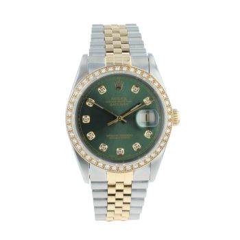 Rolex Custom Datejust Pre Owned Watch Ref 16233