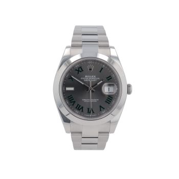 Rolex Datejust 'Wimbledon' Pre Owned Watch Ref 126300