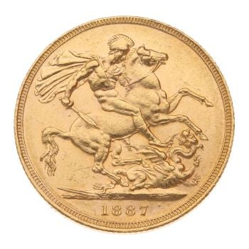 1887 Victoria Full Sovereign Coin