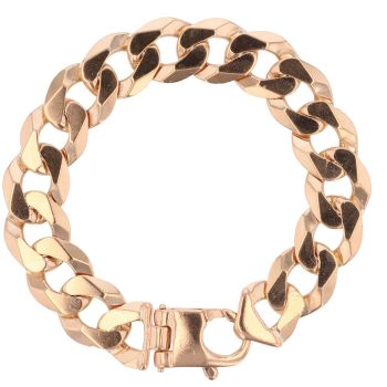 9ct Yellow Gold Curb Bracelet 9"