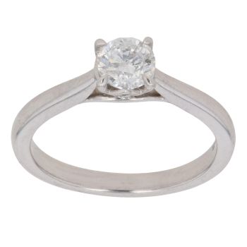 18ct White Gold 0.50ct Brilliant Cut Diamond Solitaire Ring