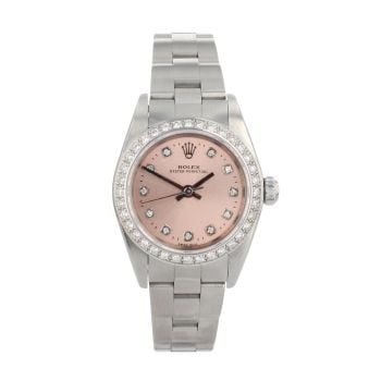 Rolex Custom Oyster Perpetual Pre Owned Watch Ref 76080