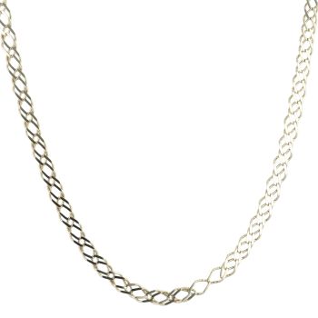 9ct Yellow Gold Double Curb Chain 22"