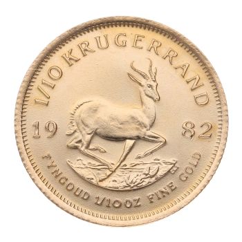 1982 1/10oz South Africa Krugerrand Coin