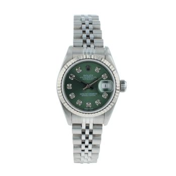 Rolex Custom Datejust Pre Owned Watch Ref 69174