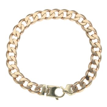 9ct Yellow Gold Curb Bracelet 8.5"