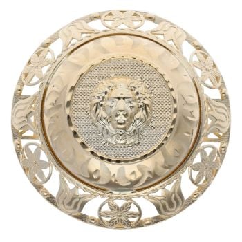 14ct Yellow Gold Lion Patterned Fancy Ring