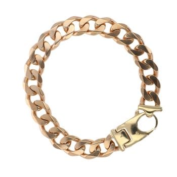 9ct Yellow Gold Curb Bracelet 9"