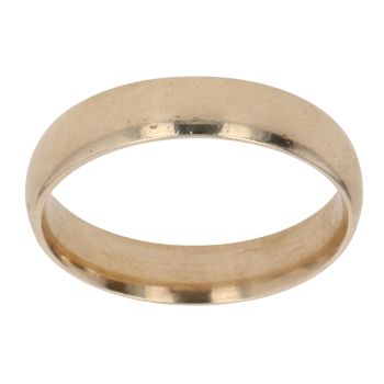 9ct Yellow Gold Wedding Band 4mm