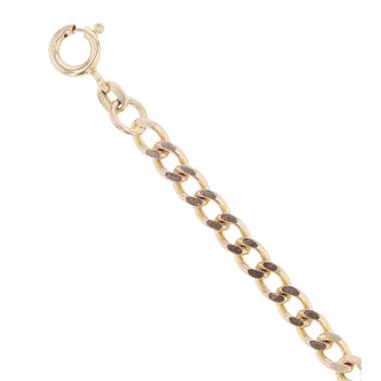 9ct Yellow Gold Curb Bracelet 7.5"