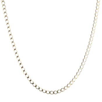 9ct Yellow Gold Curb Chain 18"