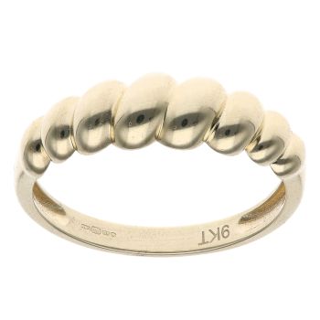 9ct Yellow Gold Fancy Domed Ring