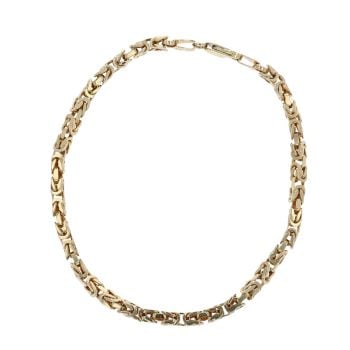 14ct Yellow Gold Byzantine Bracelet 9.5"