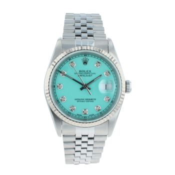 Rolex Custom Datejust Pre Owned Watch Ref 16234