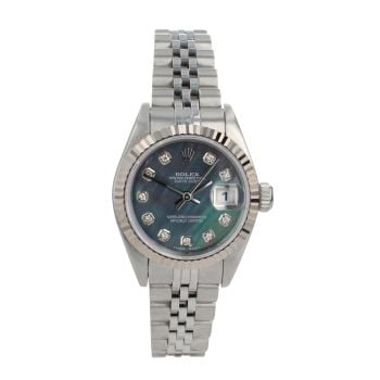 Rolex Custom Datejust Pre Owned Watch Ref 69174