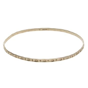 9ct Yellow Gold Patterned Bangle