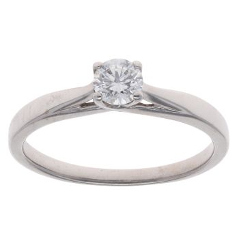 18ct White Gold 0.40ct Diamond Solitaire Ring