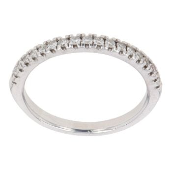 Platinum 0.22ct Brilliant Cut Diamond Half Eternity Ring