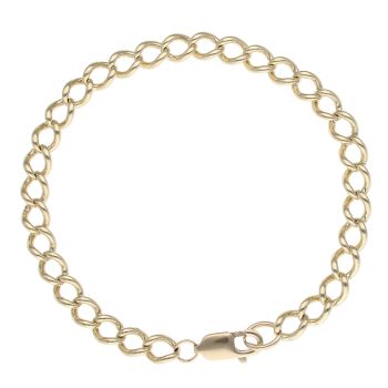 9ct Yellow Gold Curb Bracelet 9"