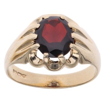 9ct Yellow Gold Ruby Fancy Ring