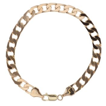 9ct Yellow Gold Curb Bracelet 8.5"