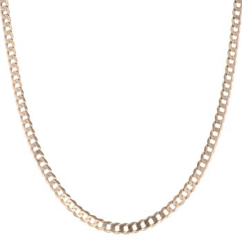 9ct Yellow Gold Curb Chain 20"