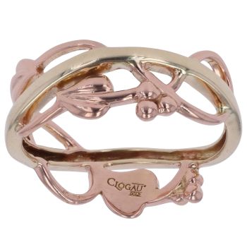 9ct Yellow and Rose Gold Tree of Life Clogau Ring