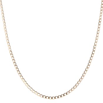 9ct Yellow Gold Curb Chain 18"