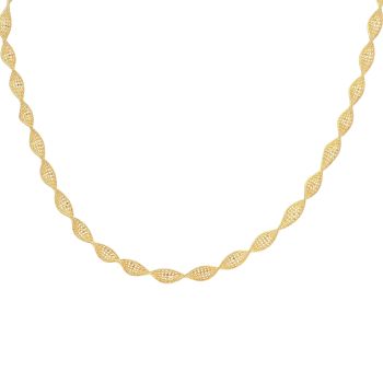 22ct Yellow Gold Twist Chain 18"