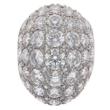 18ct White Gold 9.50ct Brilliant Cut Diamond Fancy Ring