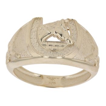 9ct Yellow Gold Horseshoe Fancy Ring