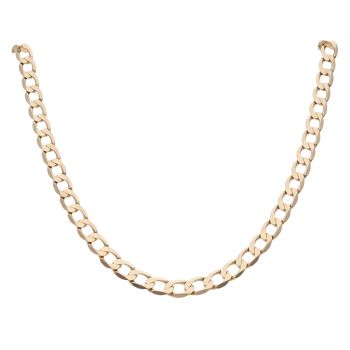 9ct Yellow Gold Curb Chain 20"