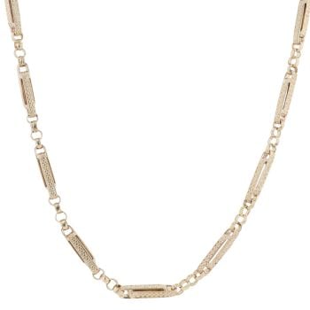 9ct Yellow Gold Patterned Fancy Chain 20"