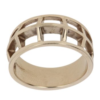 9ct Yellow Gold Lattice Fancy Ring
