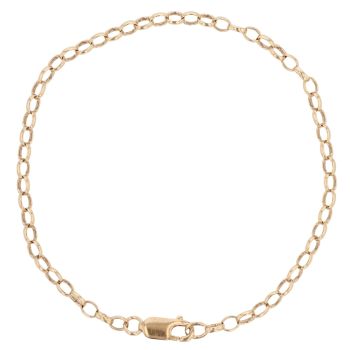 9ct Yellow Gold Belcher Bracelet 8"