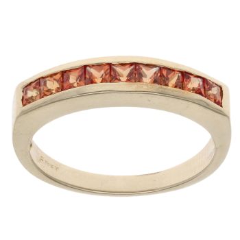 9ct Yellow Gold Citrine Half Eternity Ring