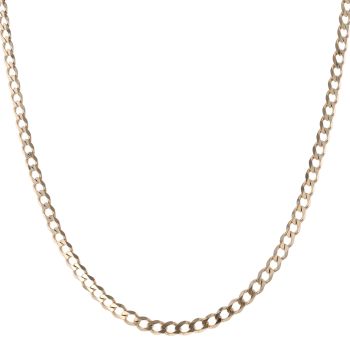 9ct Yellow Gold Curb Chain 20"