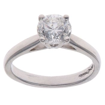 Platinum 1.00ct Brilliant Cut Diamond Solitaire Ring
