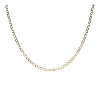 9ct Yellow Gold Curb Chain 18"
